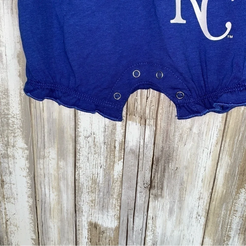 NWT MLB Kansas City Royals Blue Onsie Girls 3-6M - Picture 4 of 5